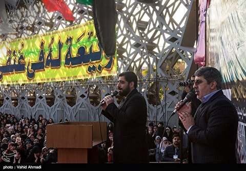 شعرخوانی حاج سید مجید بنی‌فاطمه در جشن عید بیعت