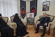 دیدار عراقچی با خانواده شهید سپهبد سلامی