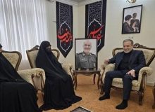 دیدار عراقچی با خانواده شهید سپهبد سلامی