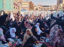 اقامه نماز باران در آستان مقدس امامزاده صالح (ع)